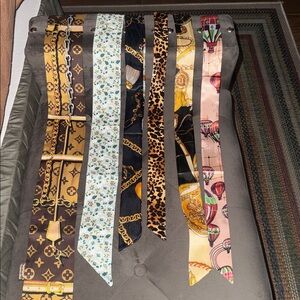 Silk Twilly Scarves - Mixed Pattern Set